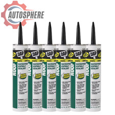 DAP 10.1oz Low Luster Black Waterproof Asphalt Roof Sealant for Leaks Cracks 6pc