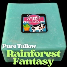 Bar Soap, Beef Tallow, Rainforest Fantasy, Handcrafted, All Natural, 5-6 oz