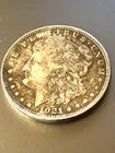 1921 MORGAN SILVER DOLLAR  XF TONED