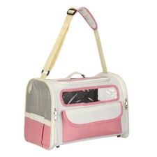 Cat Carrier Adjustable Shoulder Strap Dog Carrier Pet Carrying Case Pink