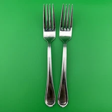 International Stainless Steel NOUVEAU Lot of 2 Dinner Forks