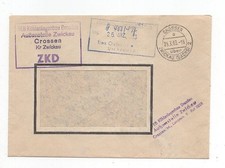 NRD Służba ZKD List Crossen über Zwickau 25.3.63 VEB Budowa instalacji chłodniczych Drezno