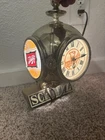 Vintage Schlitz Beer Lighted Clock Cash Register Sign 4-Sided Light Works