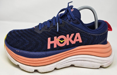 Hoka One Gaviota 5 Athletic Running Comfort Sneaker Shoes Blue Women's Size 7 B