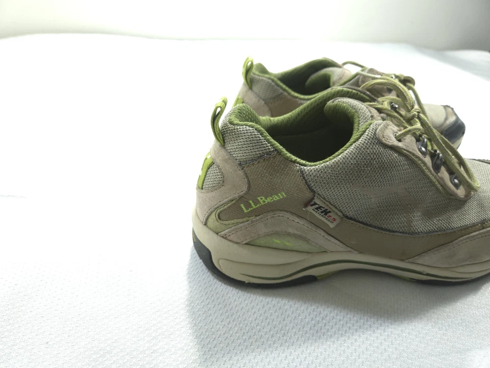 LL Bean туфли женщин Tek 2,5 размер 10 бежевый зеленый замши водонепроницаемый туристические ботинки - Изображение 2 из 4