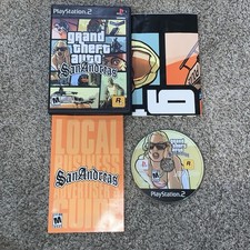 Grand Theft Auto GTA San Andreas PS2 PlayStation 2 Complete CIB + Map TESTED!