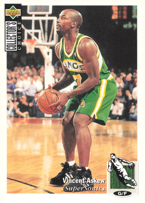 1994-95 Upper Deck Collector's Choice - Vincent Askew #317 Super Sonics