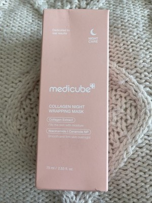 MEDICUBE Collagen Wrapping Mask 2.53 oz / 75ml Renewal Night Care Mask Cream