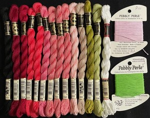 17x Needlepoint/Embroidery THREAD DMC 3 Pearl/R GALLERY PebblyPerle cotton-RN56