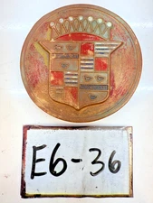 Vintage OEM 1941 - 1952 Cadillac Hubcap Center Medallion Made In U.S.A E6-36