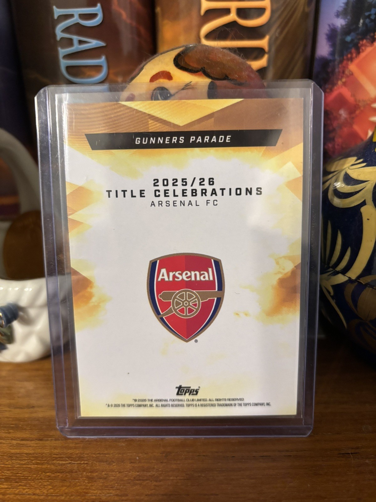 Topps Arsenal Winners Collection Champions Gunners Parade 20/50 Saka + Arteta! view 2