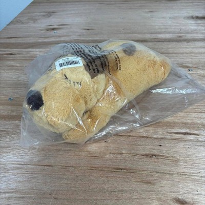 4pawslife Weighted Puppy Dog Plush Tan Brown Spotted Soft Stuffed Animal 15 inch