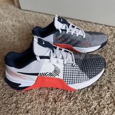 Nike Metcon 8 - White Crimson/Obsidian - Mens Shoe Sz 8.5 READ 