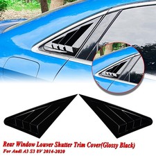 Persiana persiana ventana lateral trasera negro brillante para Audi A3 S3 8V 2014-20