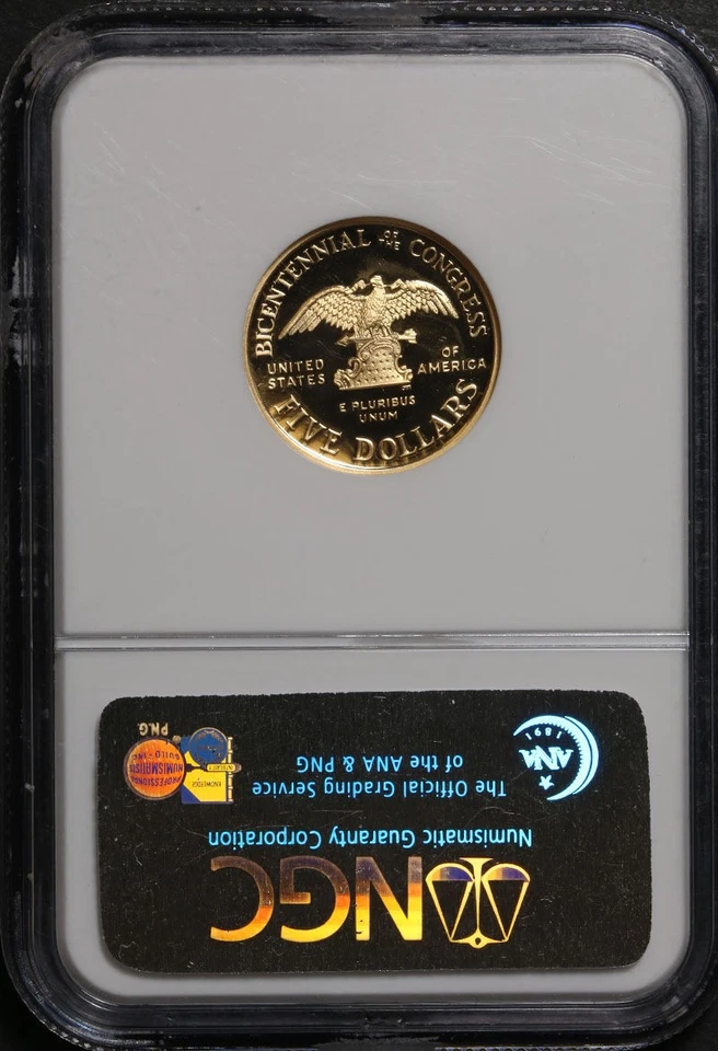 1989-W Congressional Commem Gold $5 NGC PF70 Ultra Cameo Brown Label - STOCK - Image 4 of 4