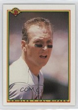 1990 Bowman Wrong Backs ( Back) Mel Hall ( Back) Cal Ripken Jr #437 HOF 0qc1