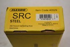 Yellow Flexco SRC Steel box with black text “250 Flexco Self-Setting Rivet Assemblies” and barcode label.