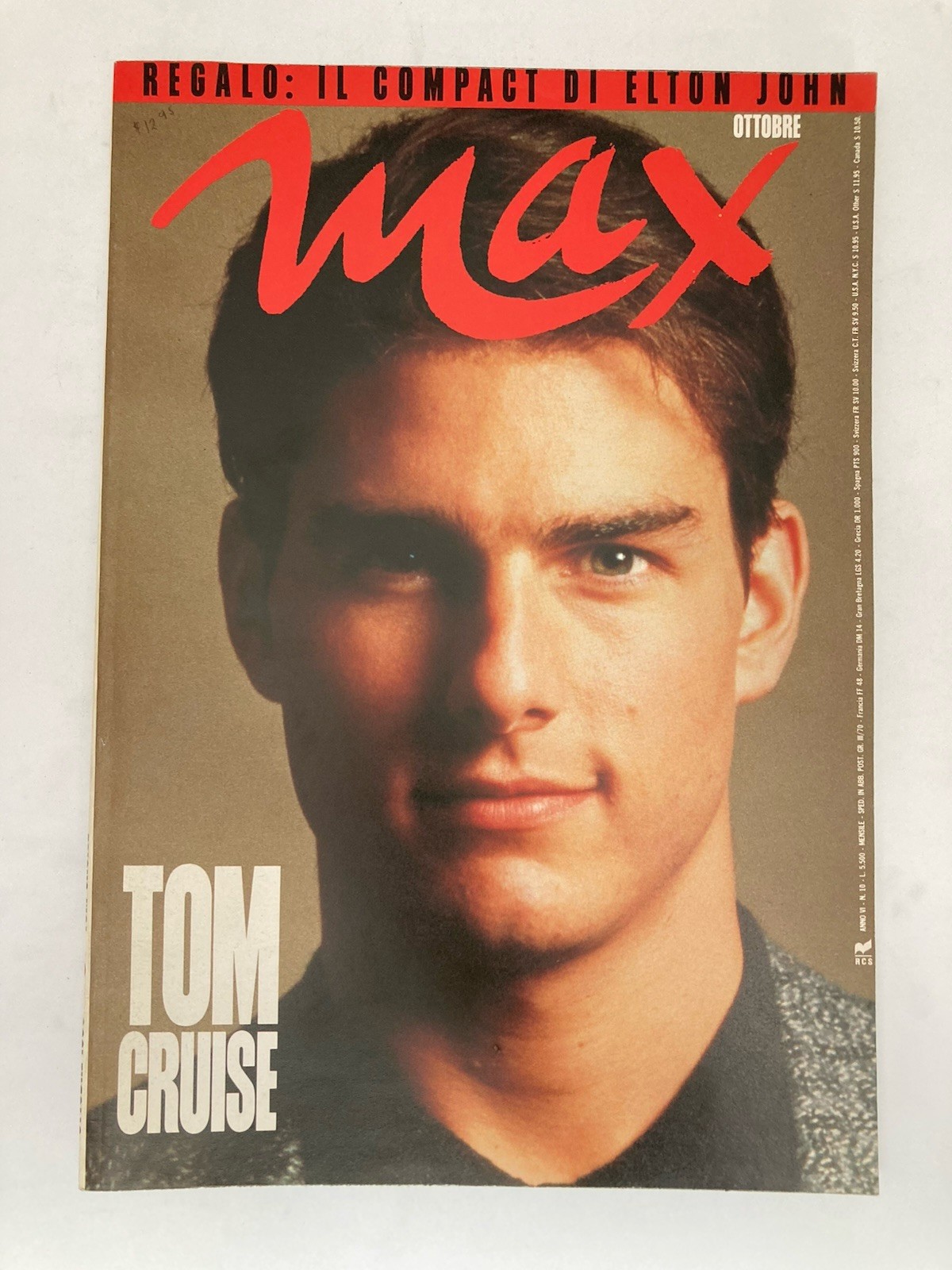 Rivista Max October 1990 Tom Cruise