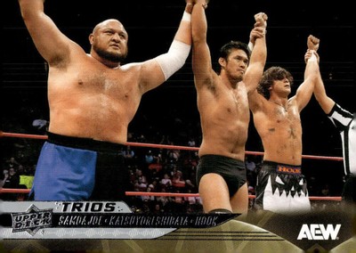 Samoa Joe/HOOK/Katsuyori Shibata 2025 Upper Deck AEW #87 Wrestling ID:135746