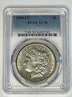 1890-CC Morgan Silver Dollar $1 PCGS AU50 ~ Nice Better Date ~  Free US Shipping