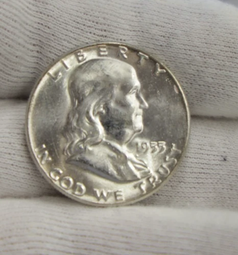 1955 US Franklin Half 50c Nice Unc