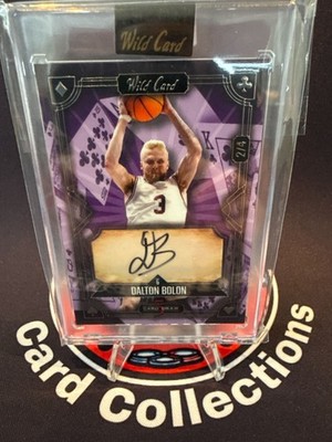 Dalton Bolon AUTO 2/4 2024 Wild Card 5 Card Draw Purple #5CDCL- DBA 
