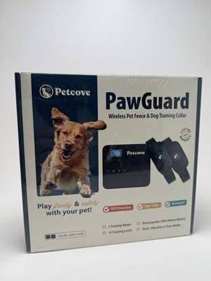 Petcove PawGuard Wireless Dog Fence System w/Remote Training Collar2Pack (D1-A1)