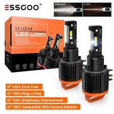 2x H15 LED Scheinwerfer 100W 6500K Wei Zulassung Lampe Fern Auto Halogen 12000LM