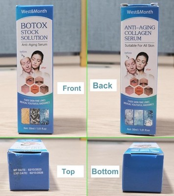 Skincare 2 Pack Botox Stock Solution Facial Serum Vitamin C Serum For Face,