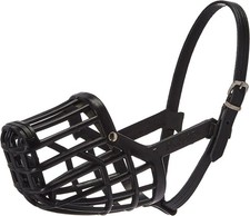 Leather Brothers Italian Basket Dog Muzzle, Adjustable Secure Fit, Comfortable