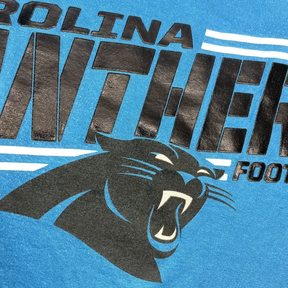 Y2K Lote De 2 Camisetas Carolina Panthers Para Hombres XL Majestuosas Camisetas De Fútbol Comida Chatarra Foto 4 de 4