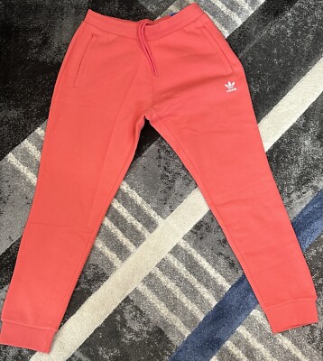 Men s Adidas Adicolor Essentials Trefoil Pants Semi Turbo Color HG 3909 Sz Large