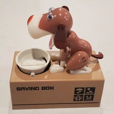 My Dog Piggy Bank, Robotic Coin Munching Toy, Money Saving Box