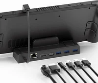 Steam Deck Dock Compatible with Steam Deck, 6-in-1 Steam Deck Dock with 1000Mbps