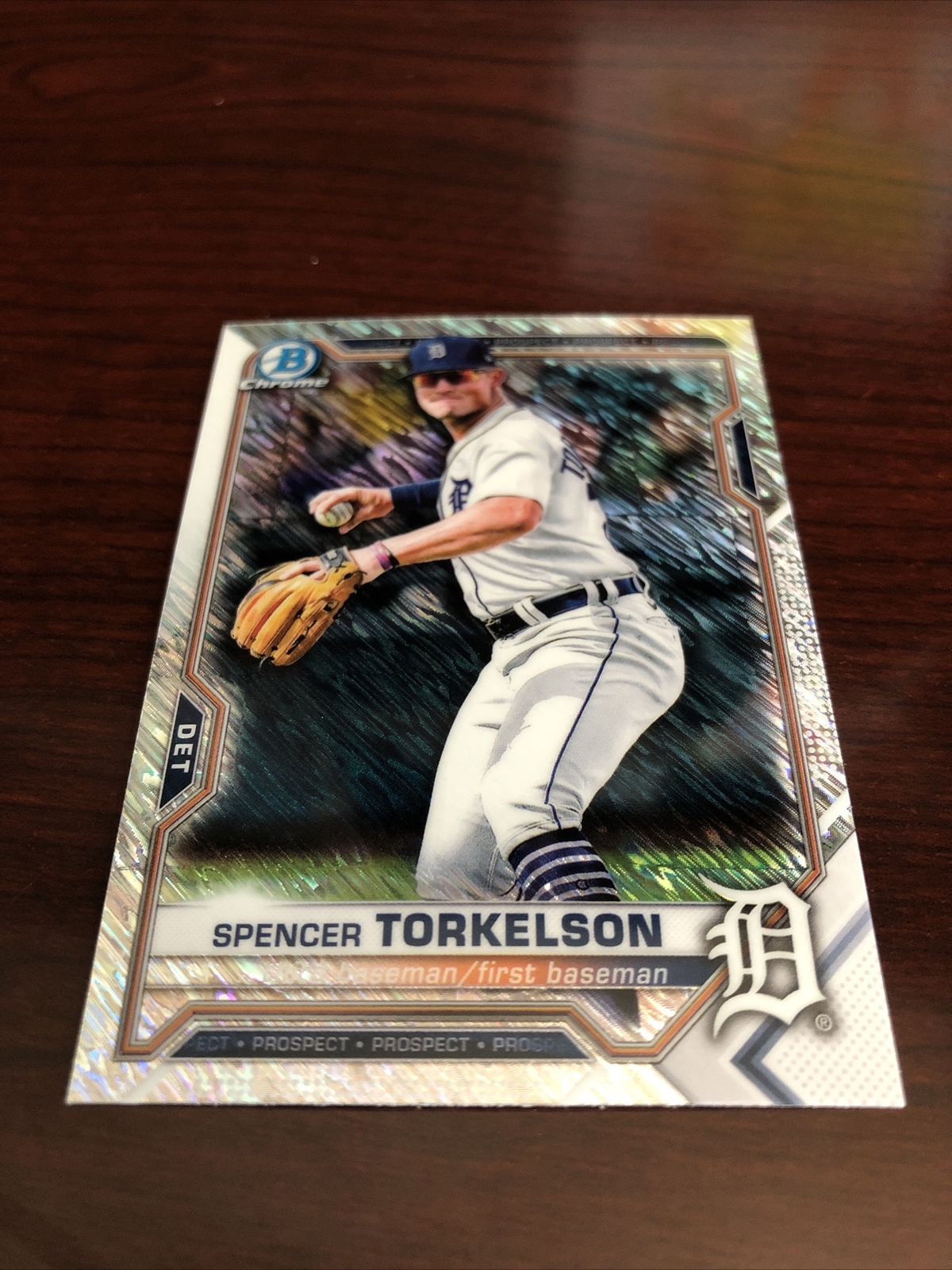 2021 Bowman Chrome Spencer Torkelson Shimmer Refractor BCP-187 Tigers *Mint*