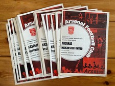 Arsenal Home & Away Programmes 1970/71 - Select from the drop down menu