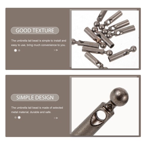 11 Pcs Fine Safe Foldable Umbrella Bone Covers for Repair Folding Umbrella - Imagen 9 de 12