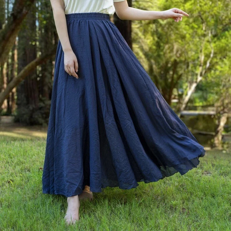 Indian Navy Blue Solid Cotton Skirt Women's Clothing Skirt Girls Partywear Skirt
Opens in a new wind