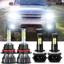 Para For Nissan Frontier 2001-2003 2004 Faros LED +Kit de bombillas antiniebla