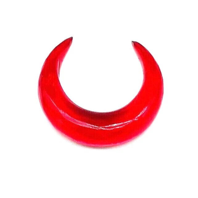 红色石英 Septum Pinchers,手工制作,尺寸 12g(2mm) to 5/8' & 可定制 — 第 2/4 张图片