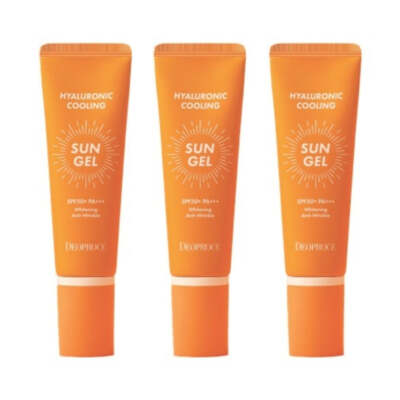 Deoproce Hyaluronic Cooling Sun Gel SPF50+ PA+++ 50ml*3Pcs / FREE SHIPPING