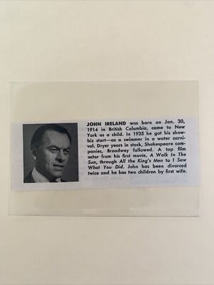 John Ireland A Walk In The Sun & Ricardo Montalban 1965 Hollywood Star Panel