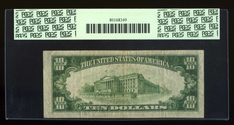 DBR 1934-A $10 FRN STAR Boston Fr. 2006-A* PCGS 25 PPQ Serial A01383685* - Image 2 of 2