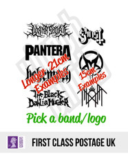 Custom Metal Rock Band vinyl sticker decal Heavy Death Alternative car - window