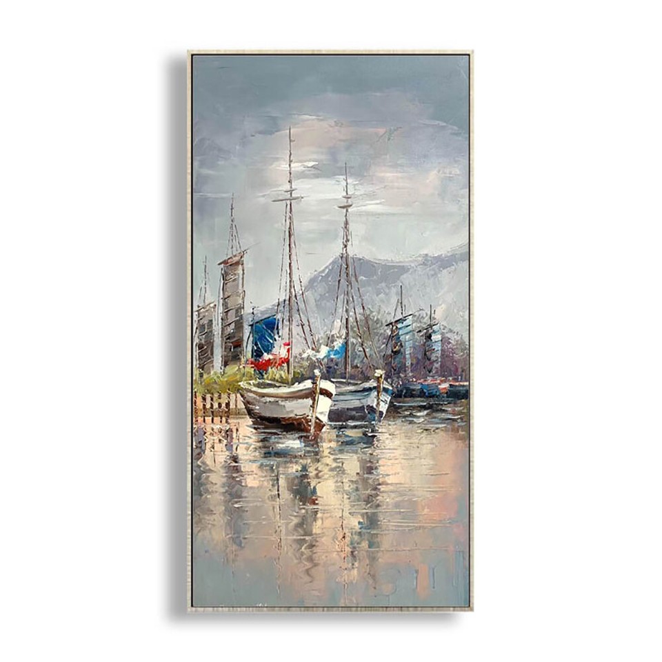 Hand-Painted Oil Painting Mediterranean Landscape Oil Painting On ...