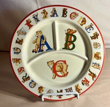 Tiffany  Co. Alphabet Bears 8 5/8" Child's Plate