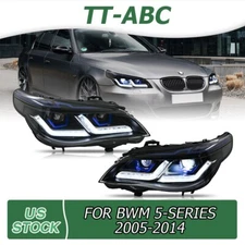 TT-ABC LED Headlight Assembly For BMW 5 Series E60 E61 2005-2010 w/ LED DRL Lamp