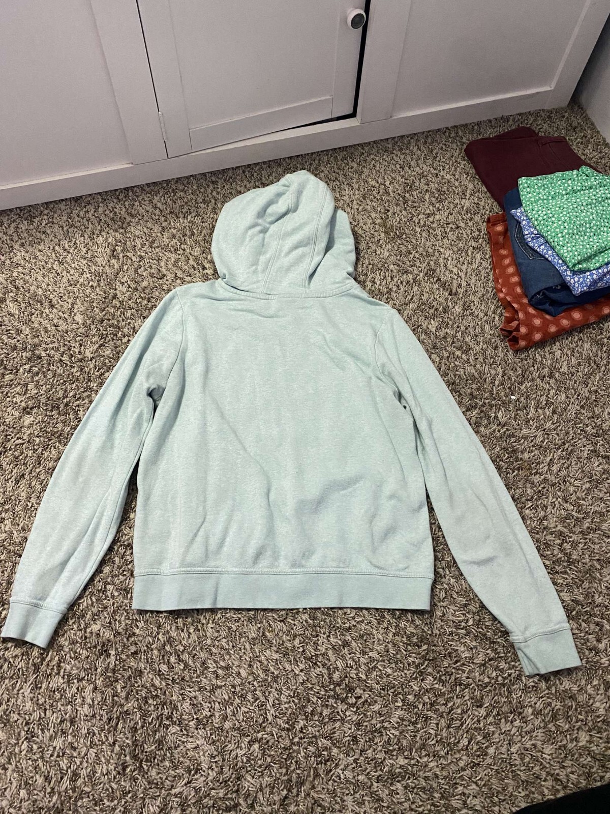 Women's Size Medium Light Blue Nike Pullover Hoodie eBay