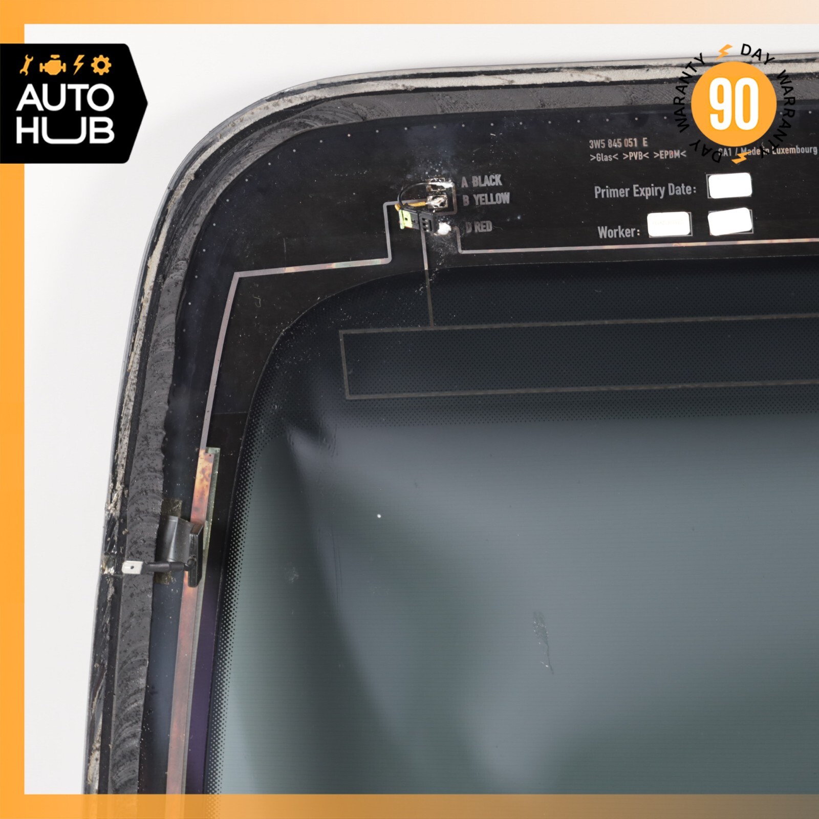 06-11 Bentley Continental Flying Spur Rear Windshield Wind Shield Glass OEM