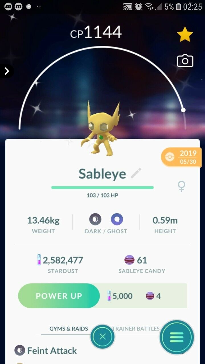 Shiny Sableye - Pokemon Go